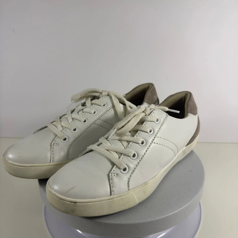 Naturalizer Womens Sneakers White Leather Lace Up‎ Comfort Casual Shoes 10
